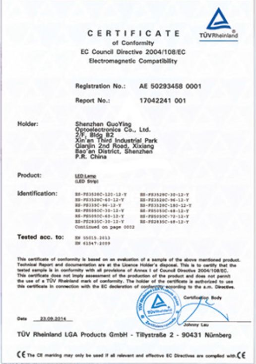 Certificates