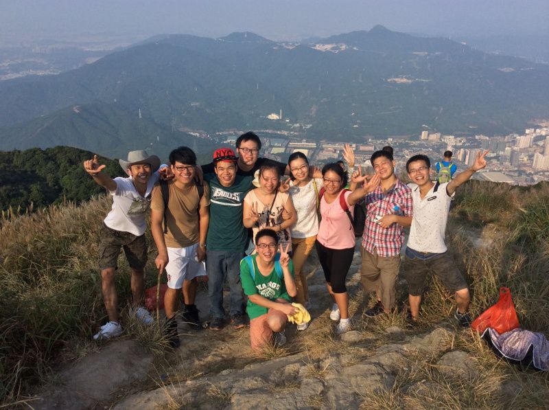 Climbing up Wutong Mountain